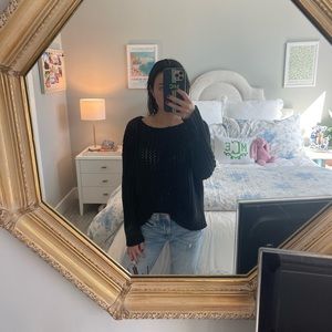 Lovers + Friends crochet sweater
